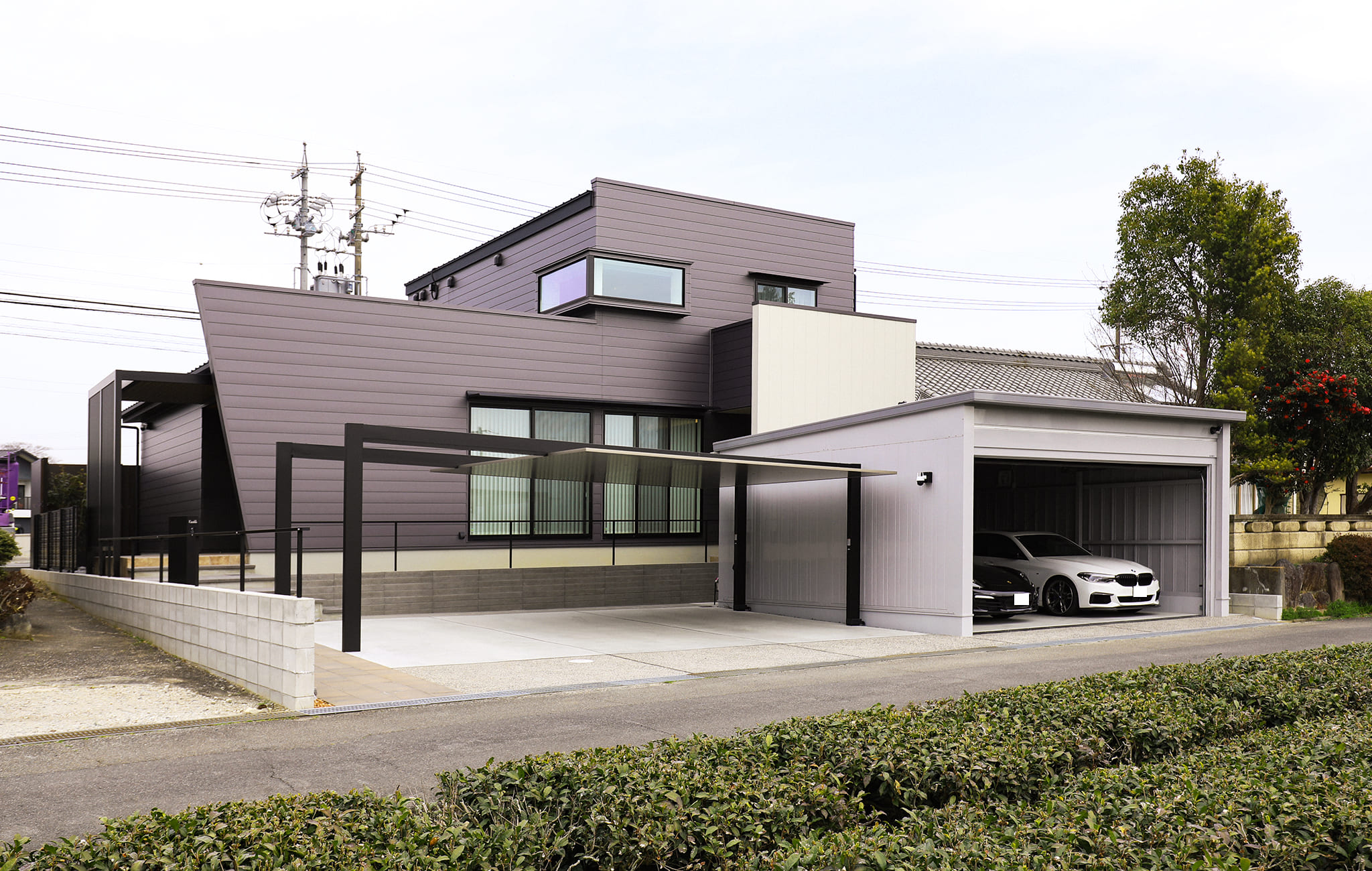 クール暖を採用した2階建て住宅の外観